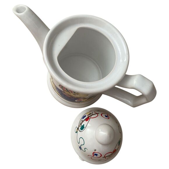 Vintage Wade “Edward the Artist” Teddy Bear Teapot – Judith Wooten Made in Eng - Picture 5 of 9